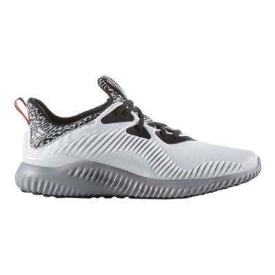 adidas Men\u0027s Alpha Bounce Running Shoes - White/Black/Grey